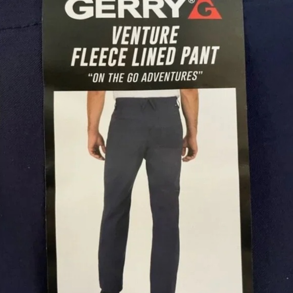Gerry Men's Venture Fleece Lined Pant, Navy - Picture 3 of 3